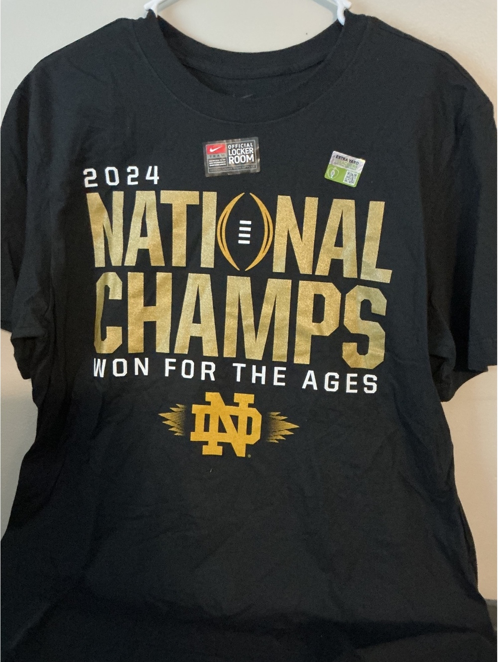 New With Tags Nike 2024 National Champs Black T-Shirt Size Medium